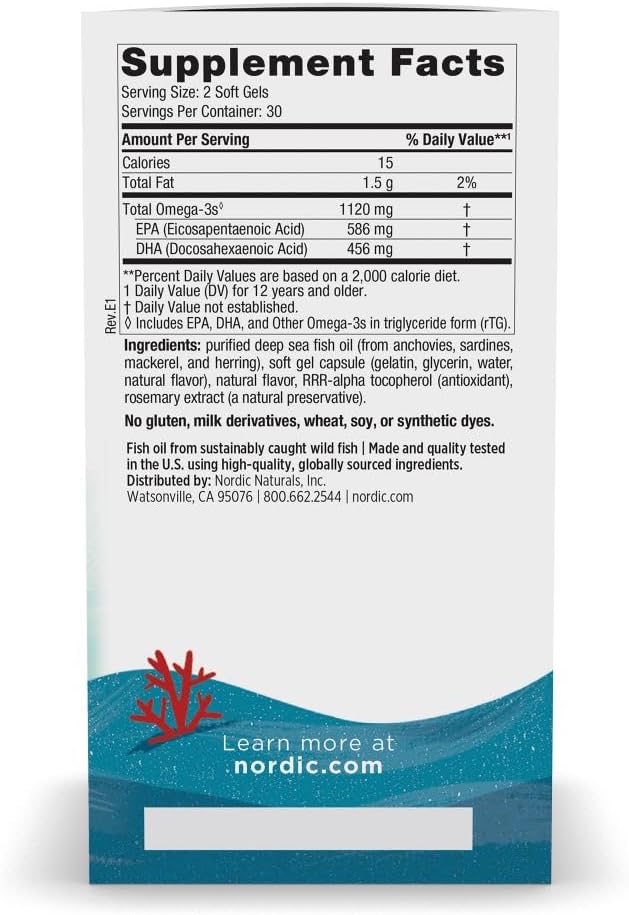 Nordic Naturals Ultimate Omega 2X Teen, Strawberry - 60 Mini Soft Gels - 1120 mg Total Omega-3s with EPA & DHA - Brain Health, Positive Mood, Social Development, Learning - Non-GMO - 30 Servings - 2X for teens. EPA+DHA supports brain, mood & social develo