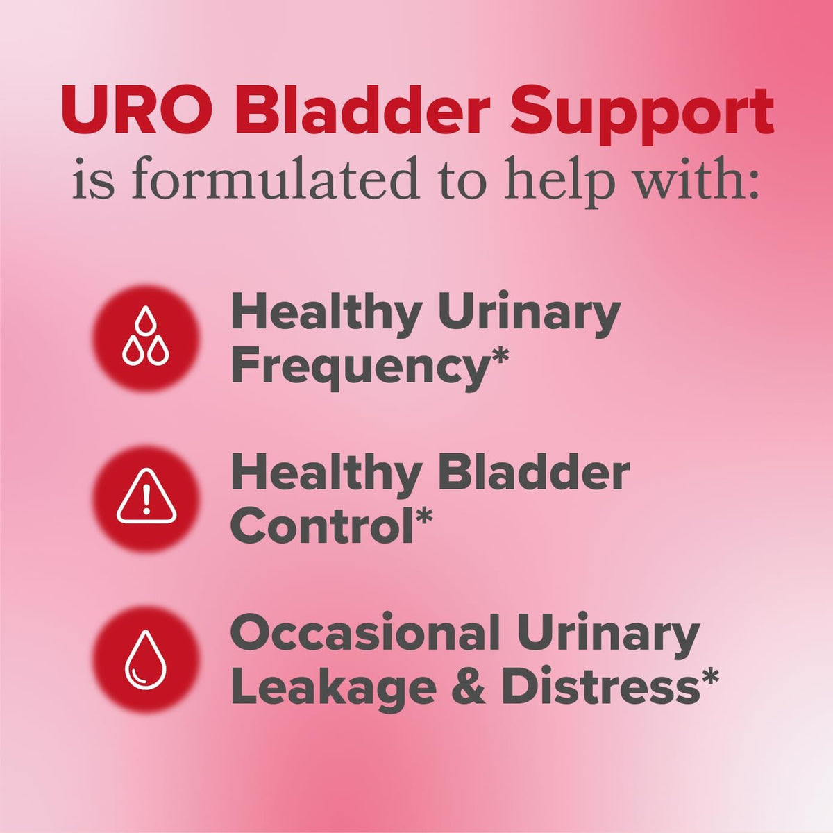 URO Bladder Control Supplement for Urgency & Frequency - 30-Day Supply