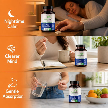 Magnesium L-Threonate Capsules - Brain & Sleep Support - 144mg Elemental Magnesium per Serving - High Absorption Cognitive & Memory Support - 120 Capsules