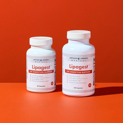Arthur Andrew Medical, Lipagest, Lipase Enzyme, 20,000 FIP - Highly Potent Lipase Enzyme 20,000 FIP. Optimal Digestion of Fats - No Gallblader & Keto Support