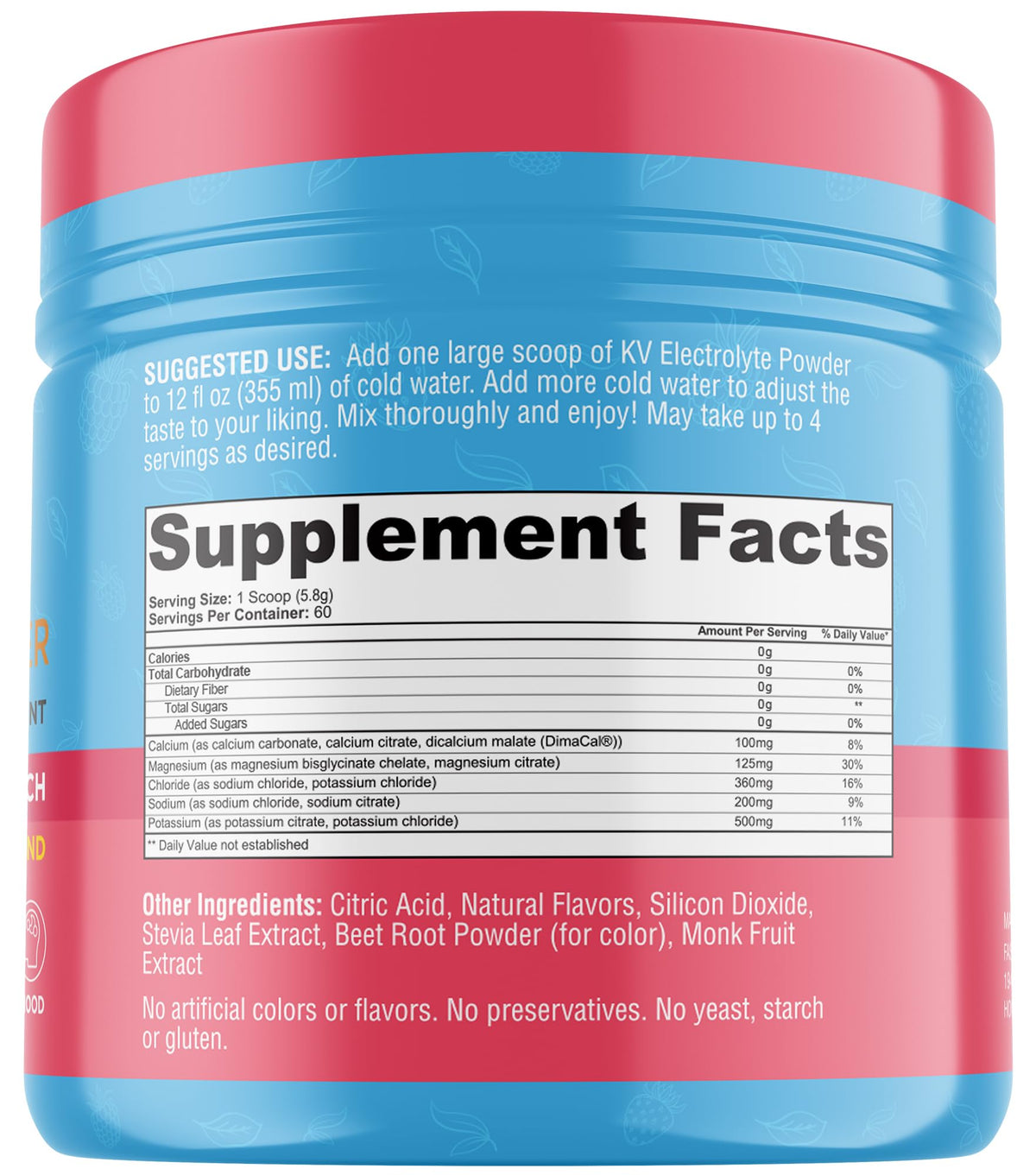 Keto Vitals Keto Electrolytes Powder - Keto-Friendly Electrolytes with Potassium, Magnesium, Sodium, Calcium - Electrolytes Sugar Free - Supplement Energy Drink Mix