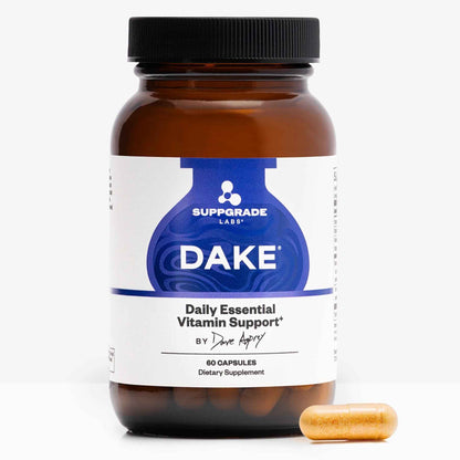 Suppgrade Labs DAKE by Dave Asprey - Synergistic Blend of Essential Vitamins D-A-K-E - Vitamin D2 + K2 + A + E Supplement for Immune Support, Bone & Joint Support, & Heart Health - 60 Day Supply