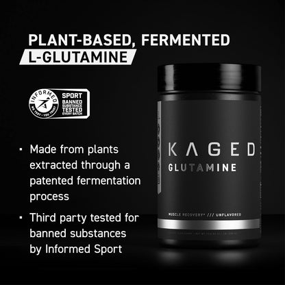 Kaged Creatine Monohydrate, Glutamine & Intra Workout Bundle - Pre, Intra, & Post Workout Supplement Kit - Muscle Recovery and Growth