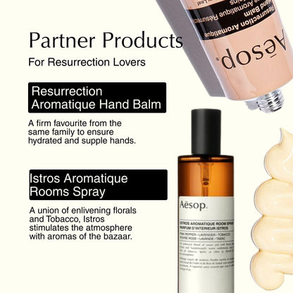 Aesop Resurrection Aromatique Hydrating Hand Wash - Gentle Non-Drying Hand Soap with Mandarin Rind, Rosemary, & Lavender