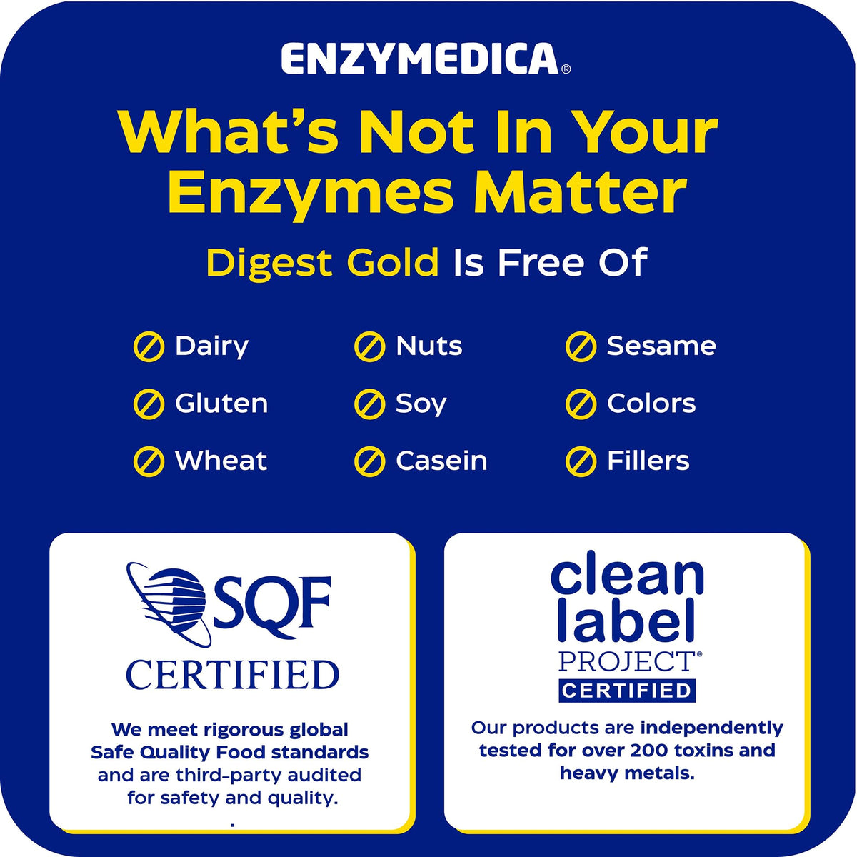 Enzymedica Digest Gold - Digestive Enzyme Supplement for Women & Men, Enzyme Capsules for Digestion, Gut Health Support, Helps Gas & Bloating, ATPro Energy Support