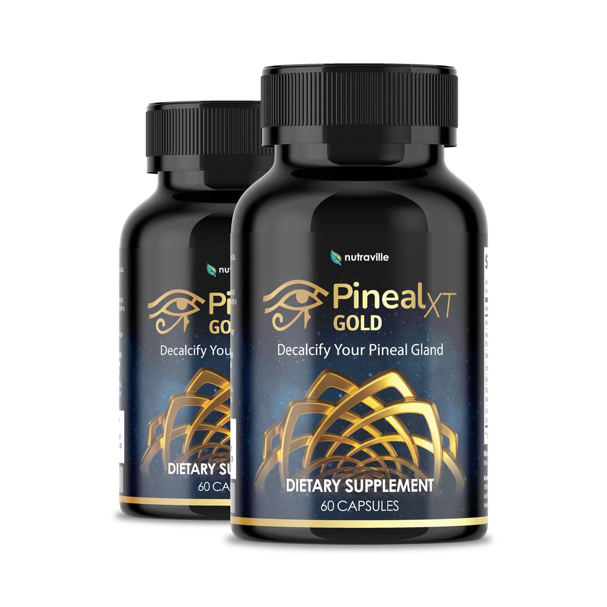 Pineal XT Gold Pineal Gland Supplement, Third Eye Awakening - Focus and Memory Supplement for Brain, 7 Powerful Ingredients Detox and Activate Your Pineal Gland, 30 Count, 1 Daily