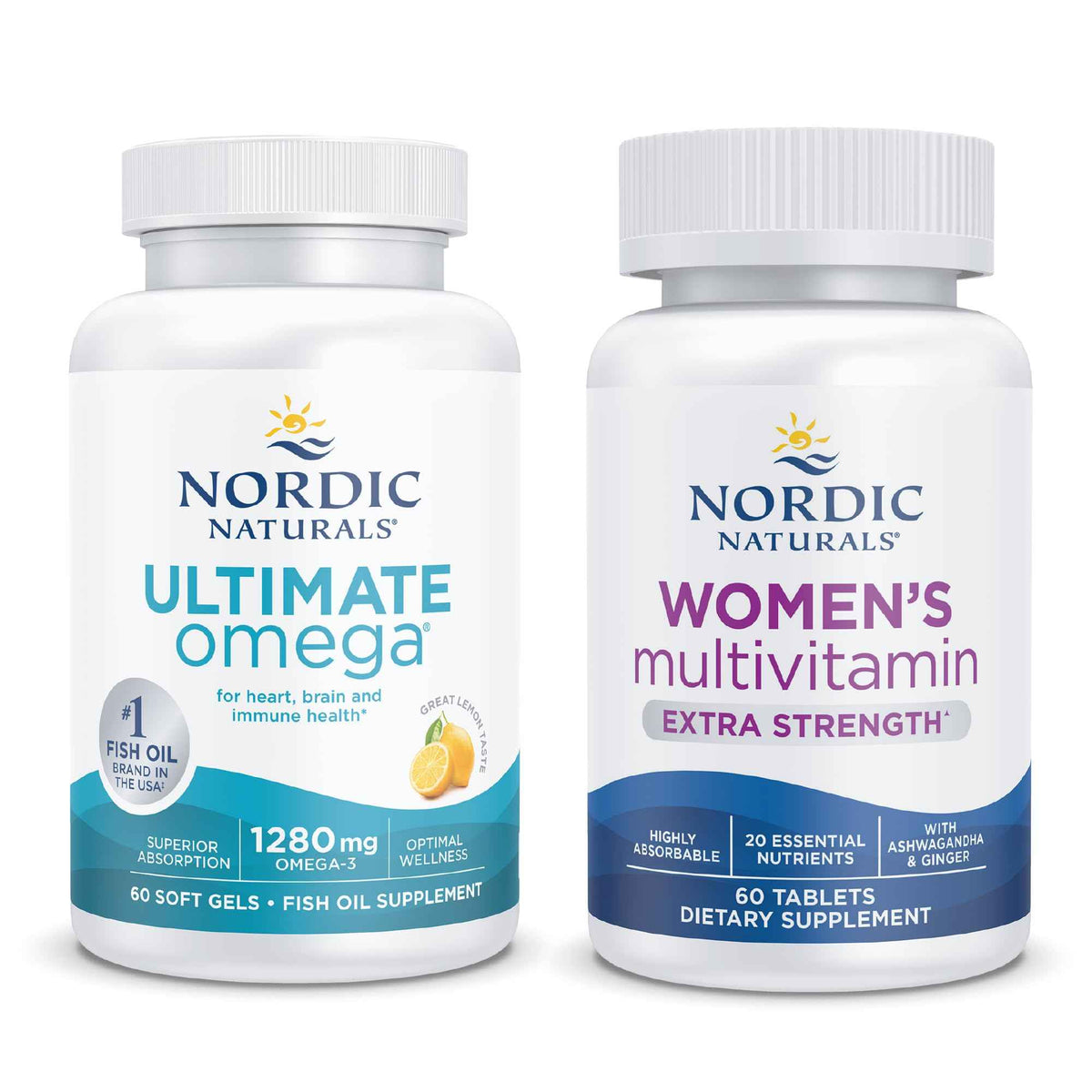 Nordic Naturals Starter Pack - Women's Multivitamin Extra Strength, Ultimate Omega