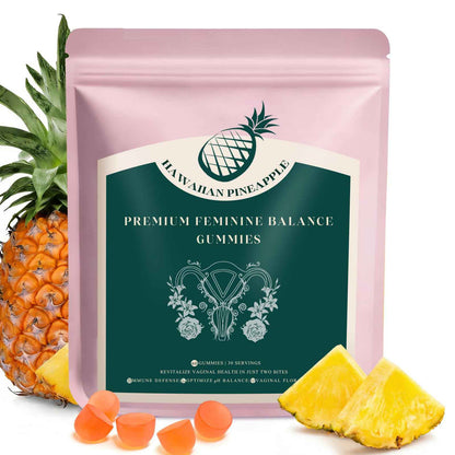 KLKIT Premium Feminine Balance Gummies, Pineapple Vaginal Probiotics for Women, pH Balance Feminine Gummies for Immune Support, Vegan & Gluten Free, 60 Count (30 Servings)
