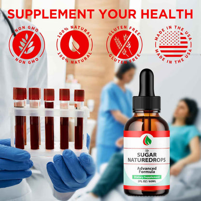 Sugar Nature Drops, Official SugarNature Blood Health Support Drops with All Natural Ingredients, Sugar Nature Liquid Supplement Optimal Health & Wellness Support with Premium Vitamins (30 Servings)