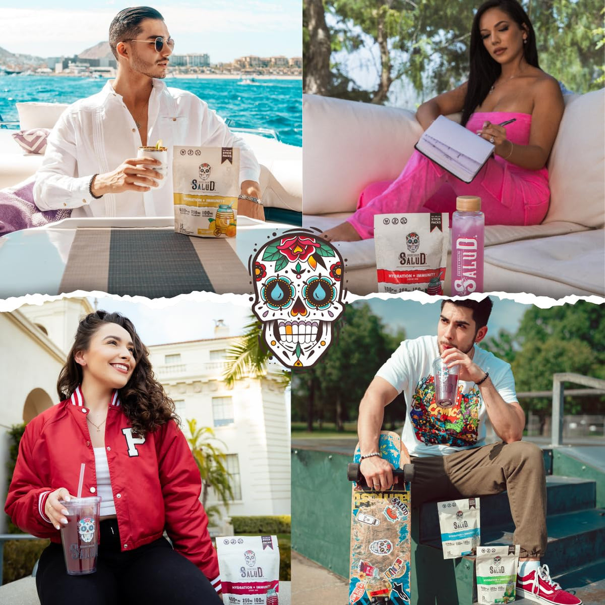 Salud 2-in-1 Hydration Packets + Immunity Electrolytes Powder, Mango - Agua Fresca Drink Mix, Elderberry, Dairy & Soy Free, Non-GMO, Gluten Free