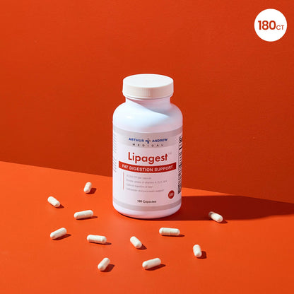 Arthur Andrew Medical, Lipagest, Lipase Enzyme, 20,000 FIP - Highly Potent Lipase Enzyme 20,000 FIP. Optimal Digestion of Fats - No Gallblader & Keto Support