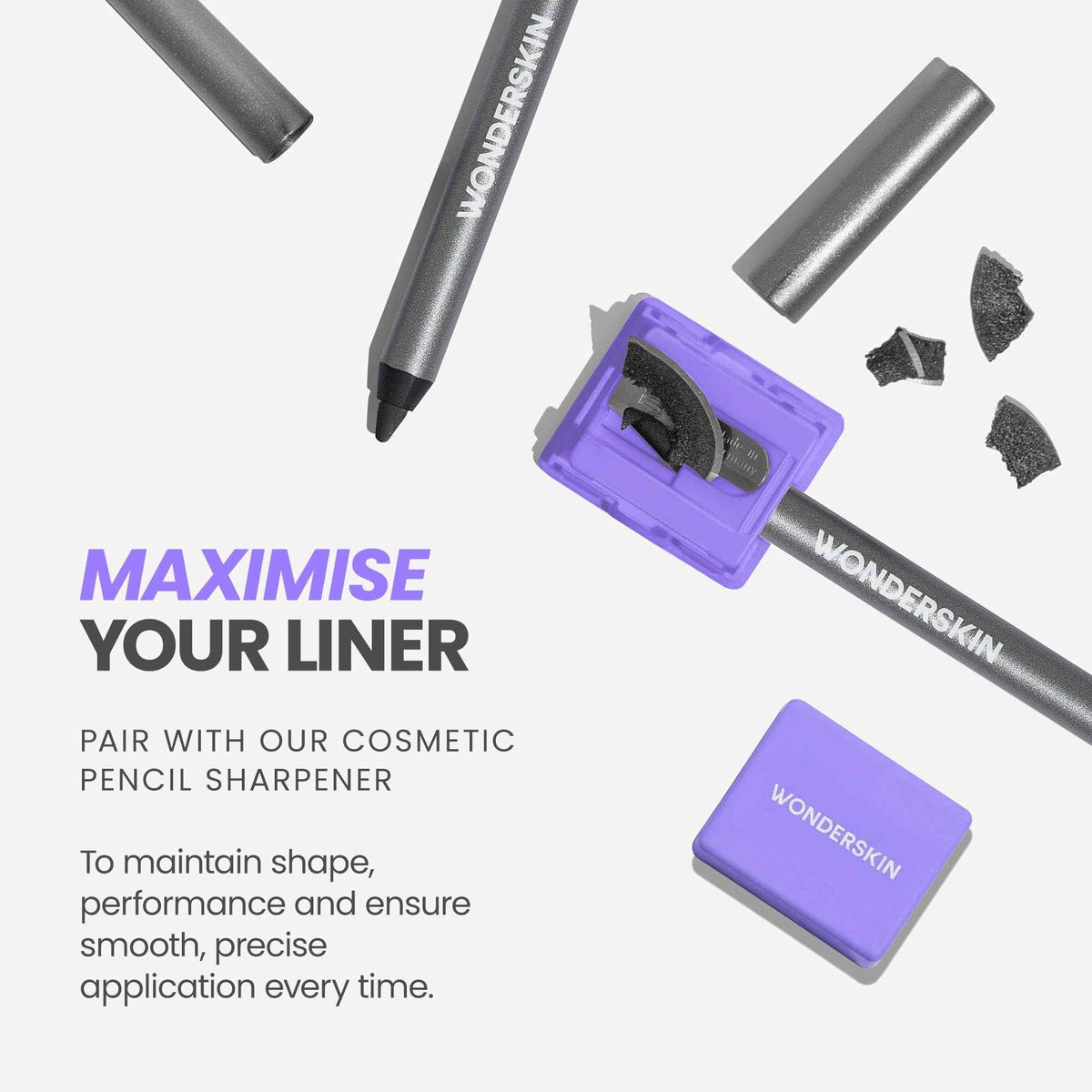 Wonderskin Eyeliner Pencil, 1440 Longwear Green Eyeliner Pencil - Waterproof, Sharpenable & Smudge Proof (Pine)