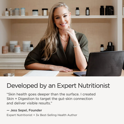JSHealth Skin & Digestion Formula Supports Healthy Skin & Digestive Comfort - Clear Skin Supplement with Zinc, Burdock, Turmeric. Supports Healthy Skin and Digestive Comfort. Vegan (60 Tablets)