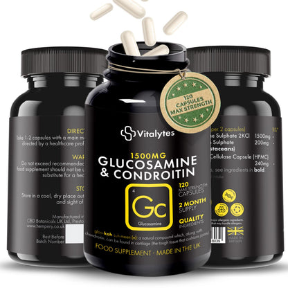 Vitalytes Marine Collagen Supplement 2400mg - 120 Marine Collagen Capsules Made in The UK