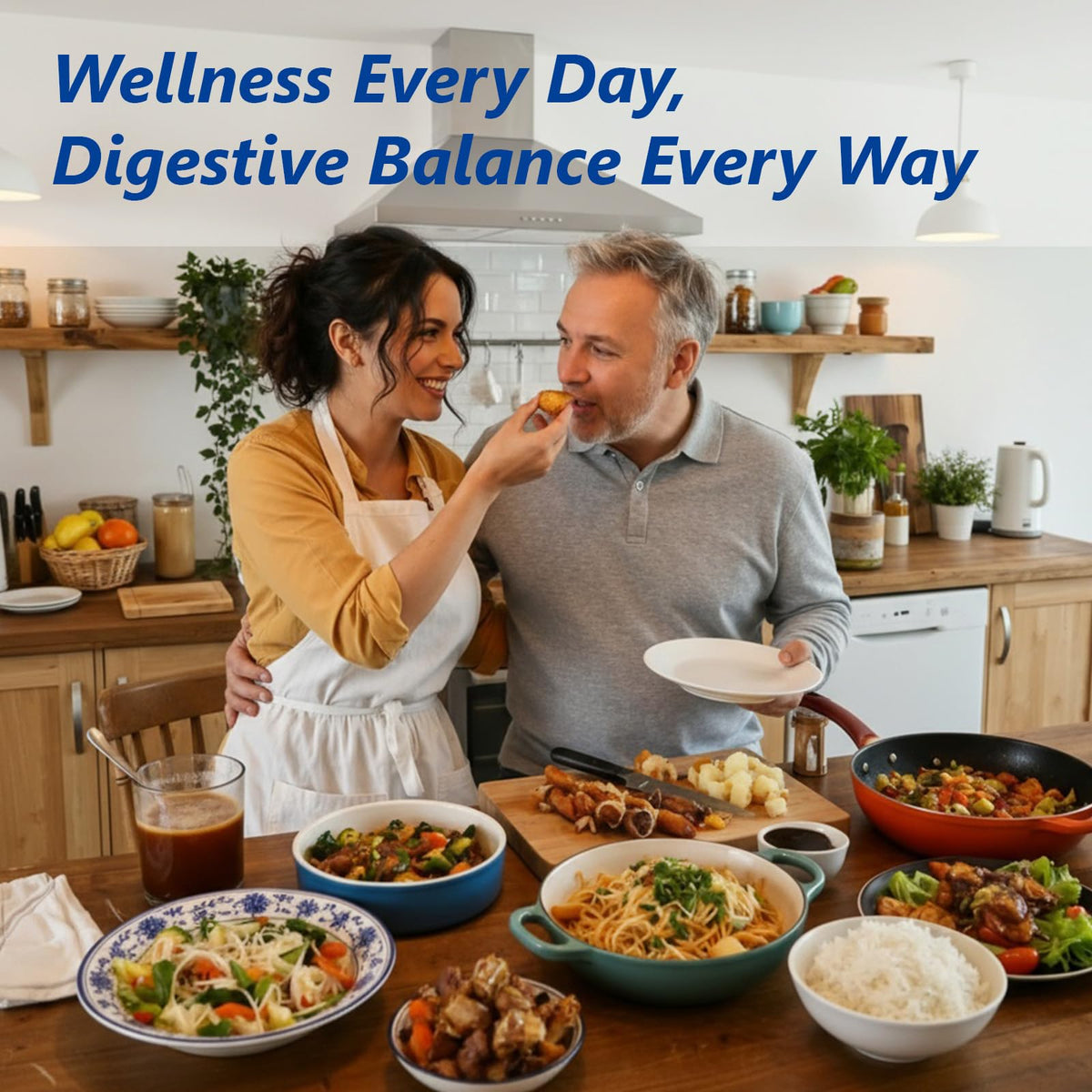 Digestive Enzymes Supplement with 100 Billion CFU Probiotic & Prebiotic - Multi-Enzyme Formula for Women & Men - Supports Digestive & Gut Health, Aids Protein, Carb & Dairy Digestion, 60 Caps