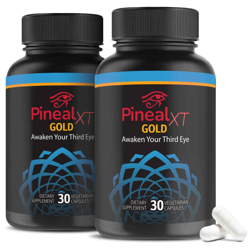 Nutraville Pineal XT Gold - Pineal Gland Supplement - Third Eye Awakening - Focus and Memory Supplement for Brain - 7 Powerful Ingredients Decalcify, Detox, and Activate Your Pineal Gland, 2 Pack