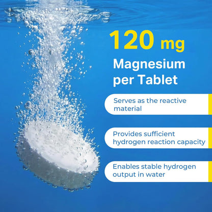 12 PPM H2 Hydrogen Tablets & Multi Enzyme Capsules with Probiotics - Daily Supplement Routine - 2 Items