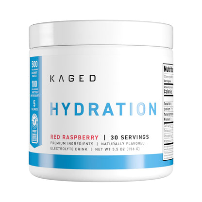 Kaged Sugar Free Hydration - 5 Key Electrolytes - Coconut Water - Tastes Amazing - 60 Servings