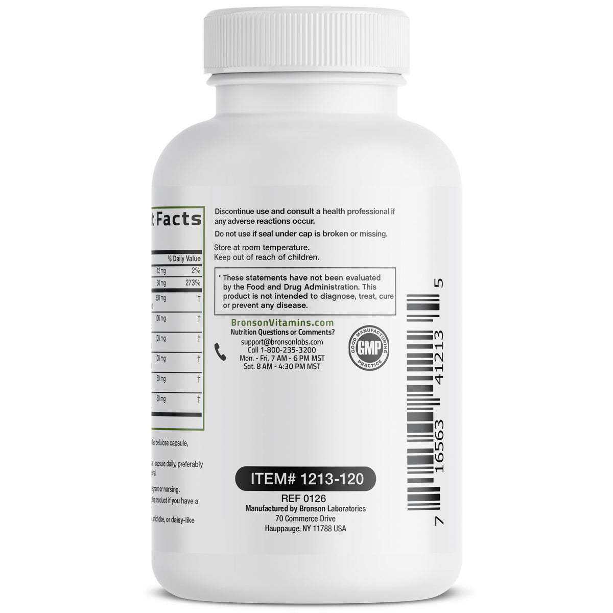 Bronson Liver Detox Advanced Detox & Cleansing Formula 60 Capsules - Liver Health Support with Milk Thistle, Dandelion Extract, Turmeric, Artichoke Leaf & Beet Root, Non-GMO, Soy-Free