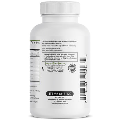Bronson Liver Detox Advanced Detox & Cleansing Formula 60 Capsules - Liver Health Support with Milk Thistle, Dandelion Extract, Turmeric, Artichoke Leaf & Beet Root, Non-GMO, Soy-Free
