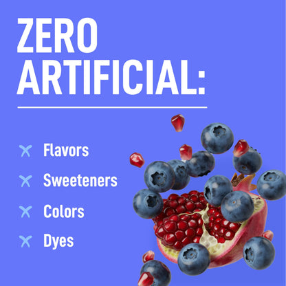 Keppi Electrolytes Powder Packets - Blueberry Pomegranate 30 Servings - No Sugar Hydration Supplement with Potassium, Magnesium, Sodium - Keto, Vegan