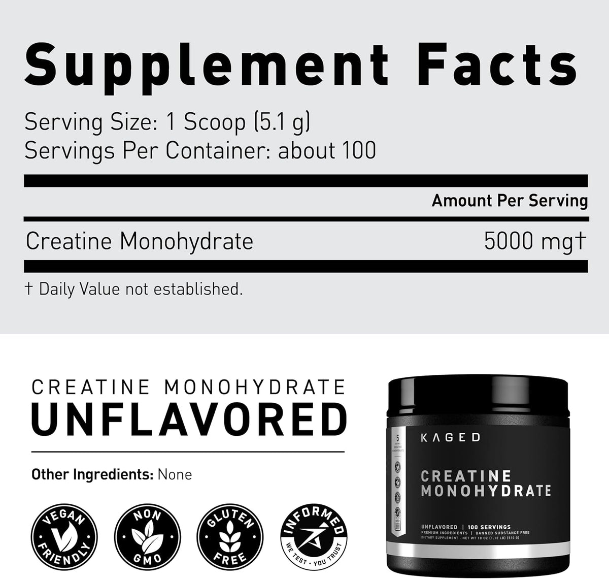 Kaged Creatine Monohydrate, Glutamine & Intra Workout Bundle - Pre, Intra, & Post Workout Supplement Kit - Muscle Recovery and Growth