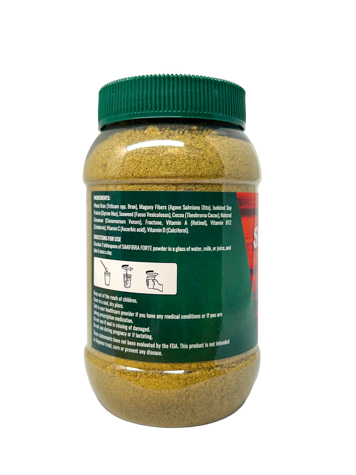 Simifibra Forte MX Dietary Fiber Supplement Powder 300g - Supports Digestive Health and Weight Management - Suplemento de Fibra Dietética en Polvo, 300g