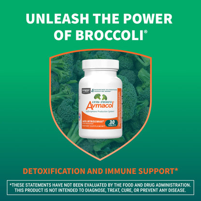 Nutramax Avmacol Extra Strength Sulforaphane Producing Supplement, 75 Tabs - Detoxification Support, #1 Researched Sulforaphane Producing Brand, with Glucoraphanin & Myrosinase, Published Studies