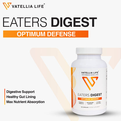 Vatellia Life New from Eaters Digest - Prebiotic - Probiotic - Digestive Support - Gut Soothing - Healthy Gut Lining - Max Nutrient Absorption