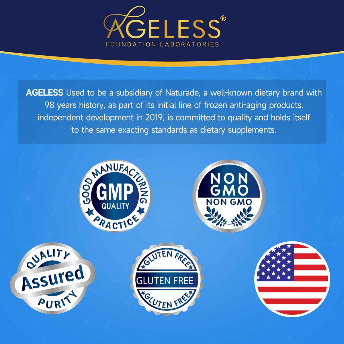 Ageless Brain Supplements for Memory and Focus 1000 MG - Cognitive Improvement - Formulated with Clinically Studied Ingredients - Support Mental Clarity & Neuro Health - Vitamin B6, B12, 60 Capsules