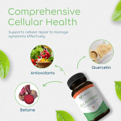 Return Healthy Cell Nutrients - Promotes Cell and Membrane Repair & Cell Metabolism - Helps Fight Tick-Borne Infections & More - Mitochondrial Supplements - Non-GMO, Vegan, 120 caps