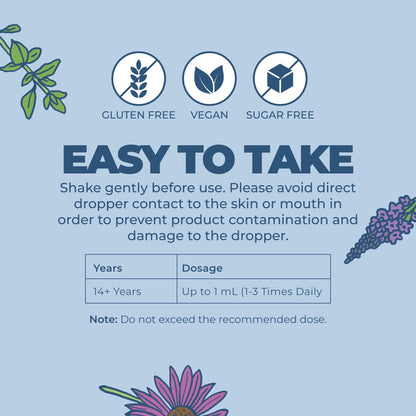 MARYRUTH'S Lymphatic Support Liquid Drops USDA Organic - Herbal Blend with Echinacea & Elderberry - Blue Vervain