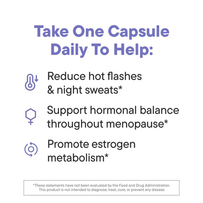 Daily Nouri Menopause Probiotics for Women - Hormonal Balance, Hot Flashes, Night Sweats & Gut Health - 3 Clinically Studied Strains