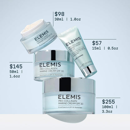 ELEMIS Pro-Collagen Marine Cream SPF 30 – Anti-Wrinkle Moisturizer with Broad-Spectrum SPF