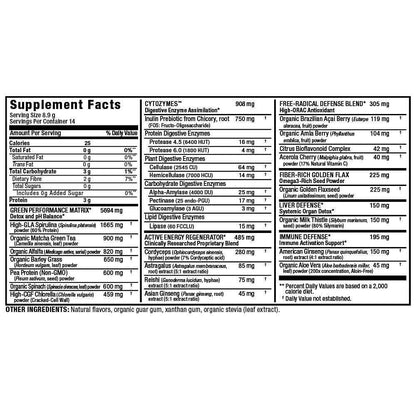 ALLMAX Naturals CytoGreens Super Greens Powder, Premium Green Superfood with Greens, Superfoods, Daily Greens Supplement, Acai Berry Green Tea, 14 Servings