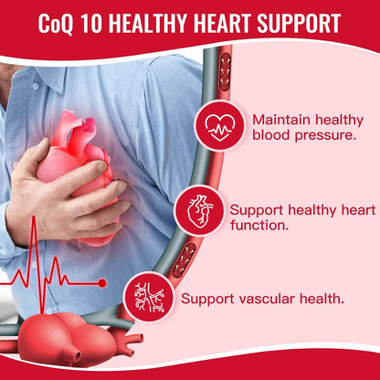 NATURE TARGET CoQ10-300mg-Softgels + PQQ with Organic-Olive-Oil - High Absorption-Coenzyme-Q10 - Antioxidant-for-Heart-Health and Immune Support, Energy Production, 120 Servings - High Absorption Coenzyme Q10 with BioPerine, Antioxidant for Heart, Brain