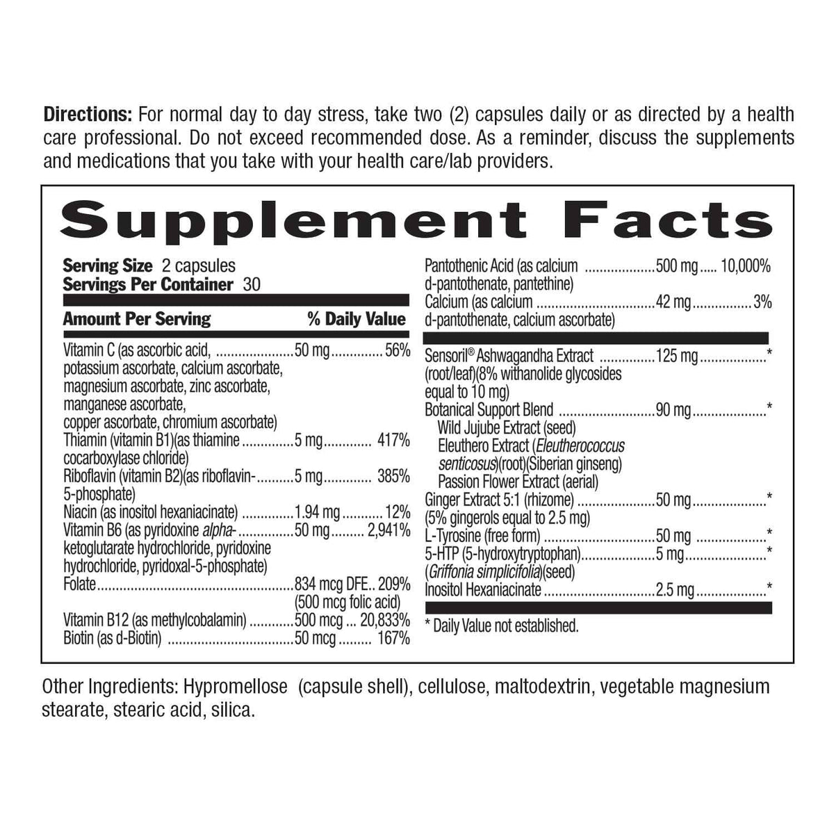Country Life Stress Shield - Stress & Tension Relief Supplement with Ashwagandha, B-Vitamins for Energy & Emotional Well-Being, Supports Mental Clarity & Resilience, Gluten-Free, Vegan, 60 Capsules