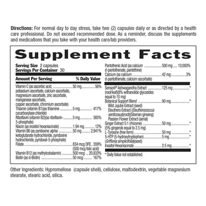 Country Life Stress Shield - Stress & Tension Relief Supplement with Ashwagandha, B-Vitamins for Energy & Emotional Well-Being, Supports Mental Clarity & Resilience, Gluten-Free, Vegan, 60 Capsules