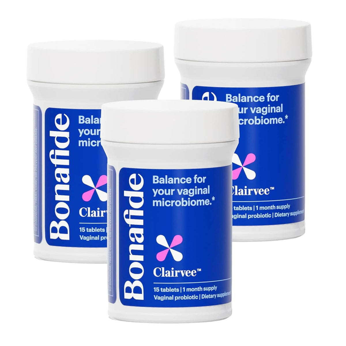 Bonafide Clairvee Vaginal Probiotic – Hormone-Free, Drug-Free Relief from Odor, Vaginal Itching and Discharge