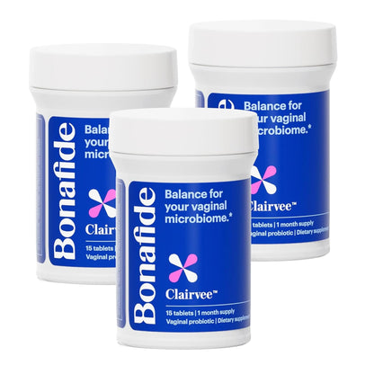 Bonafide Clairvee Vaginal Probiotic – Hormone-Free, Drug-Free Relief from Odor, Vaginal Itching and Discharge