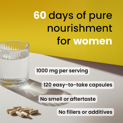 Beef Organ Supplement for Women - Grass Fed Liver, Uterus, Ovary, Heart, Kidney - 30+ Nutrients to Support Hormone Balance, Cycle Health, Energy, Immunity