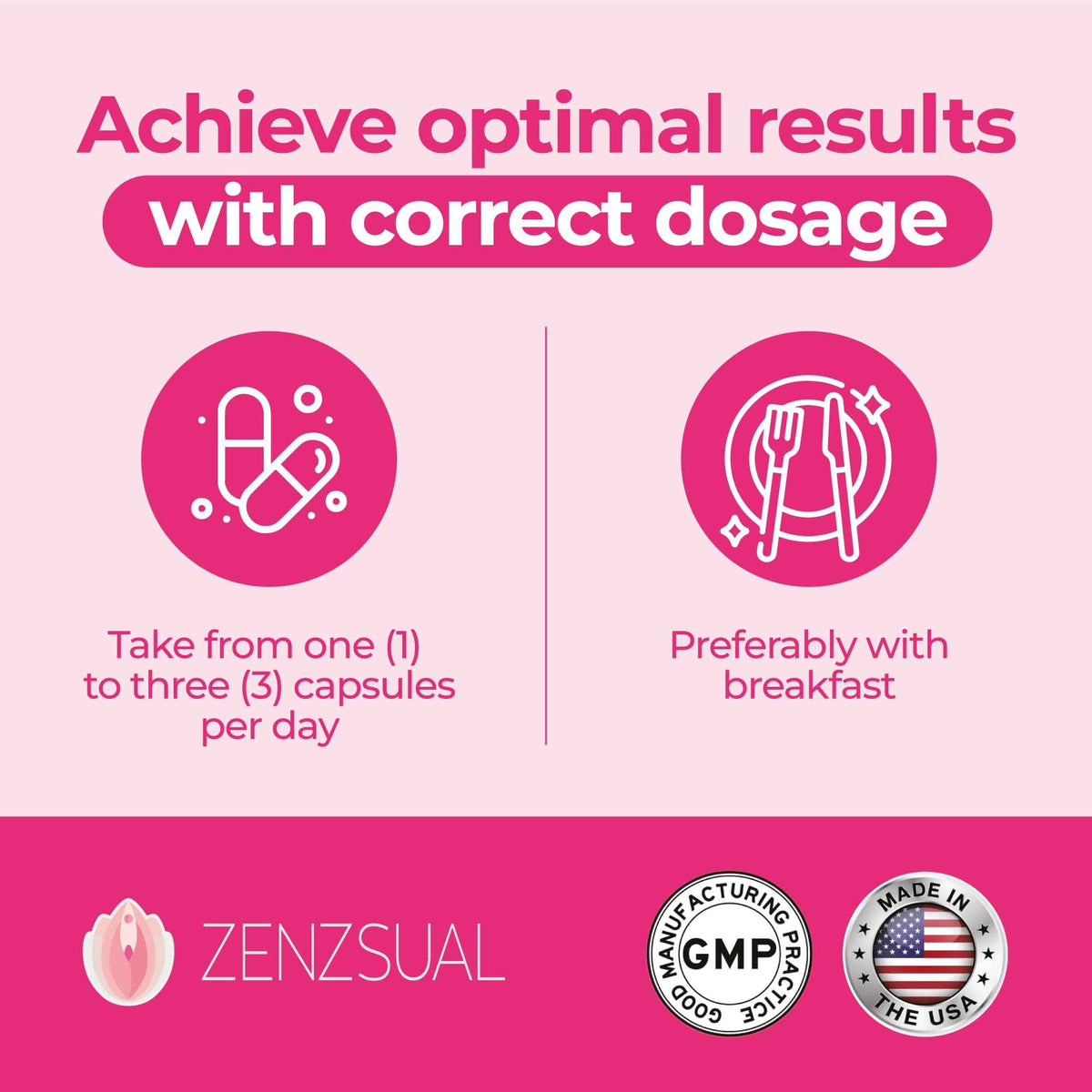 ZENZSUAL Libizenzs - Plant-Based Energy Support Supplement for Women - Caffeine-Free with Maca Root, Ashwagandha & Ginseng - Supports Daily Stamina, Focus & Well-Being - 90 Vegan Capsules