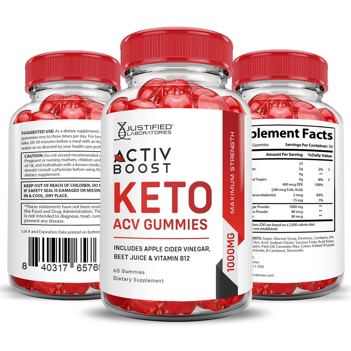 (10 Pack) Activboost Keto ACV Gummies Advanced Formula 1000MG Active Boost Keto
