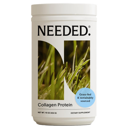 Needed. Hydrolyzed Collagen Protein Powder - Expert-Backed & Clean Sourced - Supports Skin, Hair, Joints - Grass-fed, Pasture-Raised, Hormone-Free - 1lb