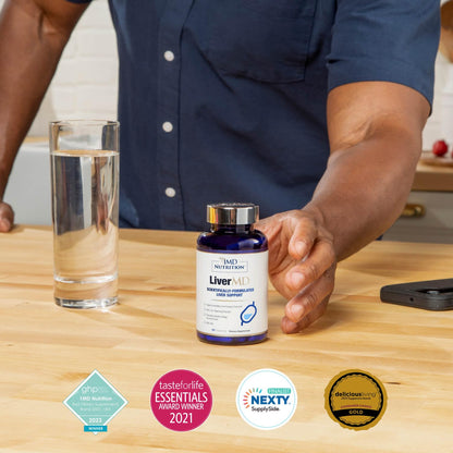 1MD Nutrition LiverMD - Liver Support Supplement - Siliphos Milk Thistle Extract & NAC - Supports Healthy Energy, Immunity & Overall Health
