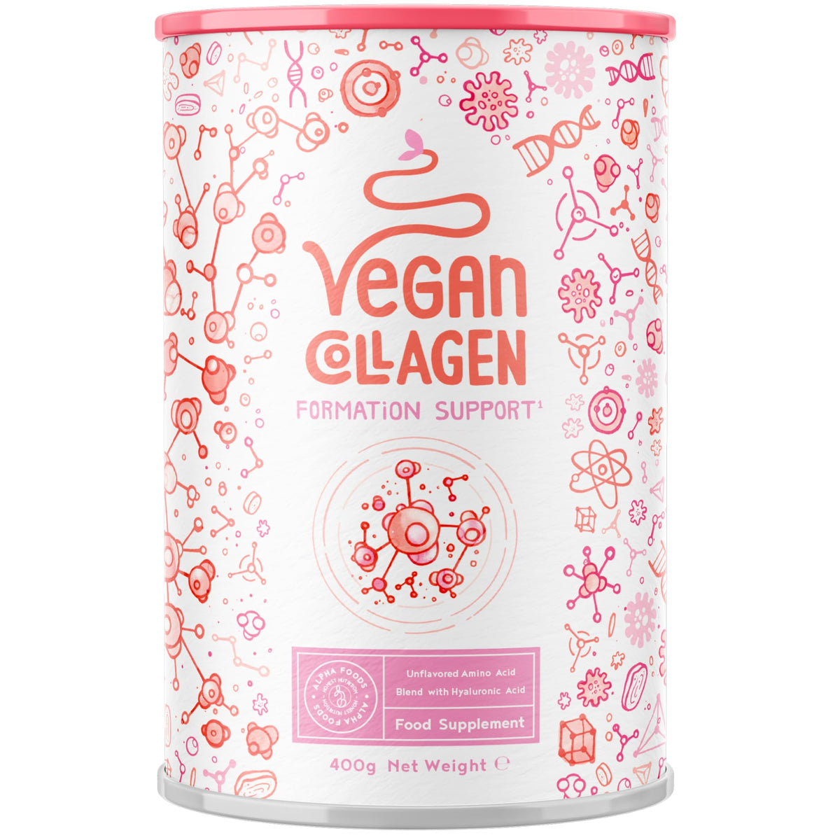 Vegan Collagen Powder with Hyaluronic Acid - Unflavoured 400g Powder 
