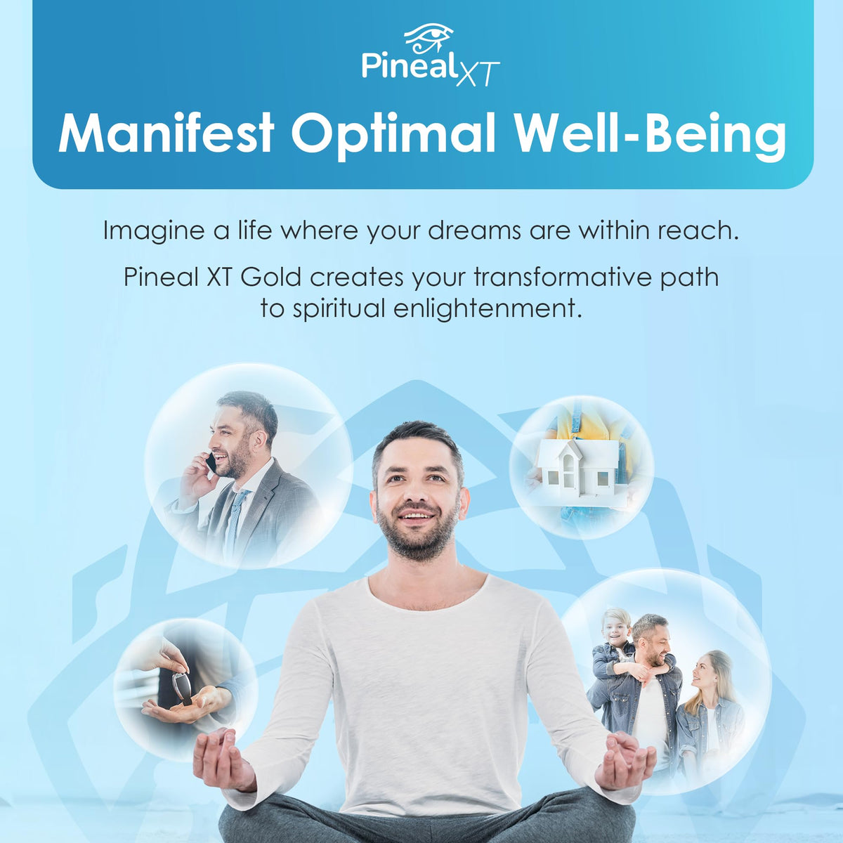 Pineal XT Gold Pineal Gland Supplement, Third Eye Awakening - Focus and Memory Supplement for Brain, 7 Powerful Ingredients Detox and Activate Your Pineal Gland, 30 Count, 1 Daily