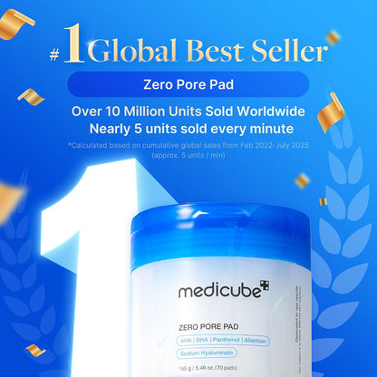 Medicube Zero Pore Pad 2.0 – Exfoliating Toner Pads for Pore & Sebum Care