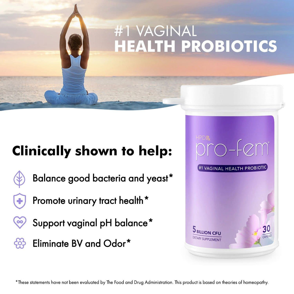 HPD Rx Pro-Fem #1 Vaginal Health Probiotic - Vaginal Probiotics