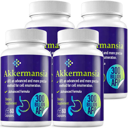 Wedkoup 300 Billion AFU Akkermansia Probiotic for Women & Men, Akkermansia Muciniphila for More Akkermansia Production, Digestive, Gut & Immune, Gut Digestive Lining Function, 240 Count